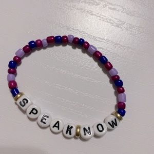Taylor Swift SPEAK NOW Friendship Bracelet - Eras Tour Movie Studio Album Title